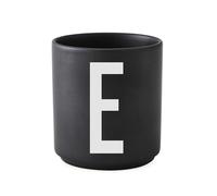 Design Letters Coffee Cup (A-Z) | Gift for Men, Gifts for Women & Friend Gifts | Porcelain Coffee Mug | Personalised Gift | Tea Cup | Initial Mug for Table Decoration | Letter Mug | Black Mug 250 Ml