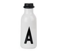 Design Letters Personal Tritan Water Bottle (A) - 500ml BPA-free and BPS-free Leak-proof Tritan Drinking Bottle in Nordic Design for Adult, Kids, Outdoor, Office, Sports, School, Available from A-Z