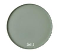 Design Letters Design Letters favourit plate Ø22 cm Smile-green