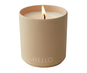 Design Letters Design Letters scented cande Ø8 cm Hello-beige