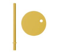 Design Letters Design Letters straw with lid Mustard