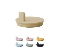 Design Letters Drink Lid for Tritan Baby and Kids Sippy Cup (Beige) | Drink Lid for Weaning Cup with a Unique Design for Toddlers & Babies | Fits in All Tritan Drinking Cup | BPA and BPS-Free