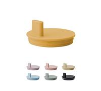Design Letters Drink Lid for Tritan Baby and Kids Sippy Cup (Mustard) | Drink Lid for Weaning Cup with a Unique Design for Toddlers & Babies | Fits in All Tritan Drinking Cup | BPA and BPS-Free