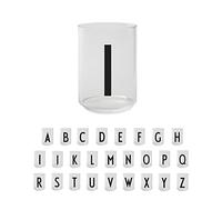 Design Letters Drinking Glasses (A-Z) | Gift for Women & Gift for Men | Glasses Drinking with Initial | Borosilicate Glass Microwave Safe | Initial Tumbler Perfect for Table Decoration | 350 Ml