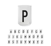 Design Letters Drinking Glasses (A-Z) | Gifts for Women & Gifts for Him | Glasses Drinking for Table Decoration | Initial Tumbler Glasses | Letter Glass | Borosilicate Glass Dishwasher Safe | 350 Ml