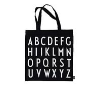 Design Letters Favourite Tote Bag ABC Black - 100% Organic Cotton Shoulder Bag for Women, Oeko-tex certified, Reusable Tote Shopper Bag for Women Available in Fashionable Colors