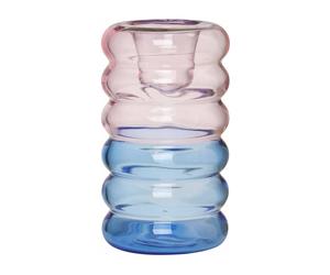 Design Letters Hoop candle sticks Ø3.5x9 cm Pink-blue