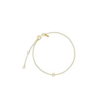 Design letters initial chain bracelet - Gold One Size