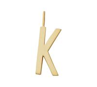 Design letters k charm necklace - Gold One Size