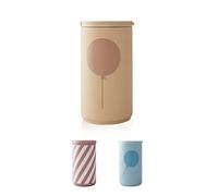 Design Letters Kids Leak-Proof Thermo Cup Beige (350 ml) | Reusable Kids Thermo Coffee Mug with Unique Open/Close Function | Safe Travel Gear to Hold hot Drinks | BPA & BPS-Free | Dishwasher Safe