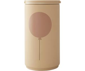 Design Letters - Kids Life Cup With Straw, Beige - Beige