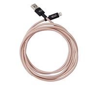 Design Letters MyCable, compatible for iPhone, 3 M. (Nude) - CE Certified, RoHS and REACH Certified, Cable with USB 2.0, Nylon braided, your personal cable