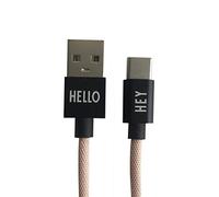 Design Letters MyCable USB-C, compatible for Android, 1 M. (Nude) - CE Certified, RoHS and REACH Certified