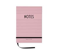Design Letters Notebook (Pink) - Fashionable Notebook for Personal Thoughts, Work or Sketches, for School and Work, Lined Wooden-Free Paper, 146 Pages, L: 21 x W: 14,8cm