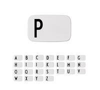 Design Letters Personal Lunch Box White | Personalised Food Storage Container for Men, Women, Girls and Boys | White Lunch/Food Box for Travel | Use as Sandwich Box | Dishwasher & Microwave Safe
