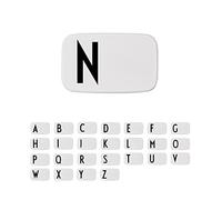Design Letters Personal Lunch Box White | Personalised Food Storage Container for Men, Women, Girls and Boys | White Lunch/Food Box for Travel | Use as Sandwich Box | Dishwasher & Microwave Safe