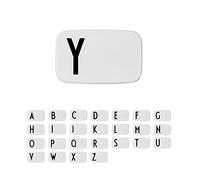 Design Letters Personal Lunch Box White | Personalised Food Storage Container for Men, Women, Girls and Boys | White Lunch/Food Box for Travel | Use as Sandwich Box | Dishwasher & Microwave Safe