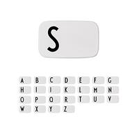 Design Letters Personal Lunch Box White | Personalised Food Storage Container for Men, Women, Girls and Boys | White Lunch/Food Box for Travel | Use as Sandwich Box | Dishwasher & Microwave Safe