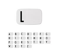 Design Letters Personal Lunch Box White | Personalised Food Storage Container for Men, Women, Girls and Boys | White Lunch/Food Box for Travel | Use as Sandwich Box | Dishwasher & Microwave Safe
