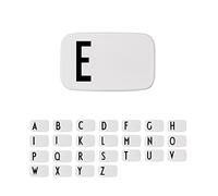 Design Letters Personal Lunch Box White | Personalised Food Storage Container for Men, Women, Girls and Boys | White Lunch/Food Box for Travel | Use as Sandwich Box | Dishwasher & Microwave Safe