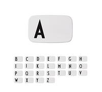 Design Letters Personal Lunch Box White | Personalised Food Storage Container for Men, Women, Girls and Boys | White Lunch/Food Box for Travel | Use as Sandwich Box | Dishwasher & Microwave Safe