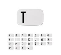 Design Letters Personal Lunch Box White | Personalised Food Storage Container for Men, Women, Girls and Boys | White Lunch/Food Box for Travel | Use as Sandwich Box | Dishwasher & Microwave Safe