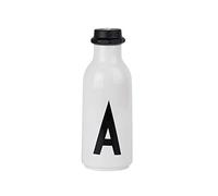 Design Letters Personal Tritan Water Bottle (A) - 500ml BPA-free and BPS-free Leak-proof Tritan Drinking Bottle in Nordic Design for Adult, Kids, Outdoor, Office, Sports, School, Available from A-Z