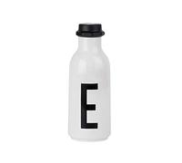 Design Letters Personal Tritan Water Bottle (E) - 500ml BPA-free and BPS-free Leak-proof Tritan Drinking Bottle in Nordic Design for Adult, Kids, Outdoor, Office, Sports, School, Available from A-Z