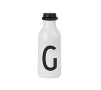 Design Letters Personal Tritan Water Bottle (G) - 500ml BPA-free and BPS-free Leak-proof Tritan Drinking Bottle in Nordic Design for Adult, Kids, Outdoor, Office, Sports, School, Available from A-Z