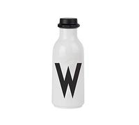 Design Letters Personal Tritan Water Bottle (W) - 500ml BPA-free and BPS-free Leak-proof Tritan Drinking Bottle in Nordic Design for Adult, Kids, Outdoor, Office, Sports, School, Available from A-Z