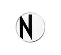 Design Letters Porcelain Plates (A-Z) | Ideal Gifts for Women, Men | White Plates for Table Decoration | Dinner Plates Dishwasher, Microwave Safe | Decorative Plate Designed in Denmark | Initial Plate