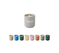 Design Letters Scented Candle Gift for Women | Jar Candles Perfect for Table Decoration | 100% Soy Wax Candle in Porcelain Cup | 15 Hour Burning time Calm Scent