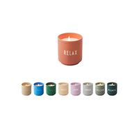 Design Letters Scented Candle Gift for Women | Jar Candles Perfect for Table Decoration | 100% Soy Wax Candle in Porcelain Cup | 15 Hour Burning time Calm Scent