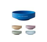 Design Letters Snack Bowl Cobalt Blue 600 ml Porcelain Snack Bowl with Engraved Letters Salad Bowl, Cereal Bowls, Mixing Bowl, Gifts for Women, Gifts for Men