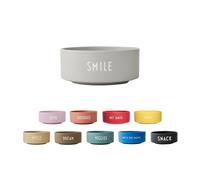 Design Letters Snack Bowl | Ideal for Table Decoration, Festive Party | Porcelain Decorative Bowl with Engraved Letters | Breakfast Bowls for Salad, Cereals, Soup, Popcorn Dishwasher & Microwave Safe