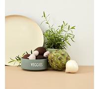 Design Letters Snack Bowl | Ideal for Table Decoration, Festive Party | Porcelain Decorative Bowl with Engraved Letters | Breakfast Bowls for Salad, Cereals, Soup, Popcorn Dishwasher & Microwave Safe