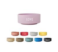 Design Letters Snack Bowl | Ideal for Table Decoration, Festive Party | Porcelain Decorative Bowl with Engraved Letters | Breakfast Bowls for Salad, Cereals, Soup, Popcorn Dishwasher & Microwave Safe