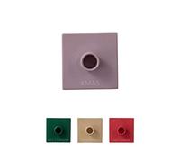 Design Letters Square Favourites Candle Holder | Candle Holder for Advent Decorations/Christmas Decoration/Christmas Table Decoration | Porcelain Candlestick Holders for Advent Candle/Christmas Candle