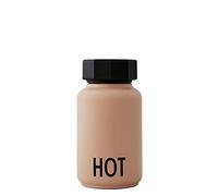 Design Letters Thermo bottle/Insulated bottle, HOT & COOL, Small (Camel) - BPA-free double walled vacuum, stainless steel, Pure Nordic Design, Great for use on the go, 330 ml, Leak-proof, light, 204 g