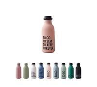 Design Letters to Go Water Bottle 500 ml | Tritan Water Bottle BPA/BPS Free | Drinking Bottles with Matt Soft Surface | Sports Water Bottle | Leakproof Water Flask | Bottle for Office, Sports, School