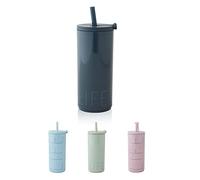 Design Letters Travel Leak-Proof Straw Cup Royal Blue (500 ml) | Drinking Cup with Unique Design & Smart Closure | Perfect Travel Mug Suitable to Hold All Types of Beverages | BPA and BPS-Free