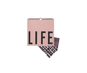 Design Letters Wall Calender 2022- Nude, 5710498186661