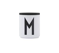 Design Letters Wooden Lid for Porcelain Cups & Favourite Cups (Black) - Tight fit with Silicone Ring, The Wooden lid Turns a Porcelain Cup into a Storage jar