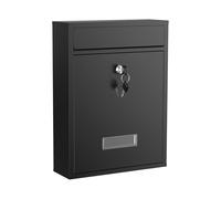 Design Mailbox V10 black Letterbox Postbox Pillar Letter Mail Post Box