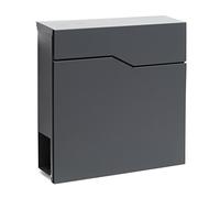 Design Mailbox V19 anthracite Newspaper Compartment Wall Letterbox Postbox powder coated