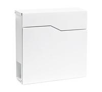 Design Mailbox V19 white Newspaper Compartment Wall Letterbox Postbox powder coated