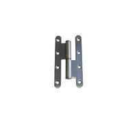 DESIGN-MAT Stainless Steel Hinge Satin Brush Left 140 x 70 x 3 mm