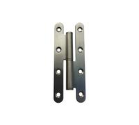 DESIGN-MAT Stainless Steel Satin Brush Hinge Left 140 x 55 x 2.5 mm