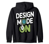 Design Mode On Creative Graphic Designer Zip Hoodie