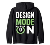 Design Mode On Creative Graphic Designer Zip Hoodie